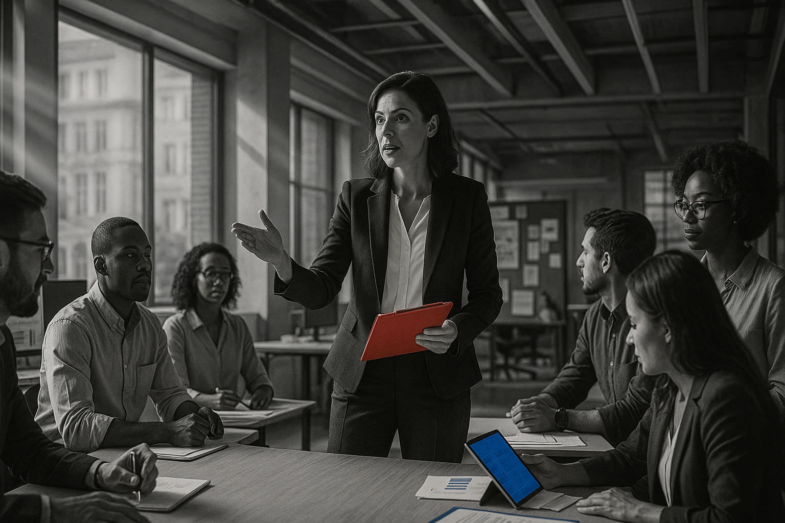Manager opérationnel avec ces équipes