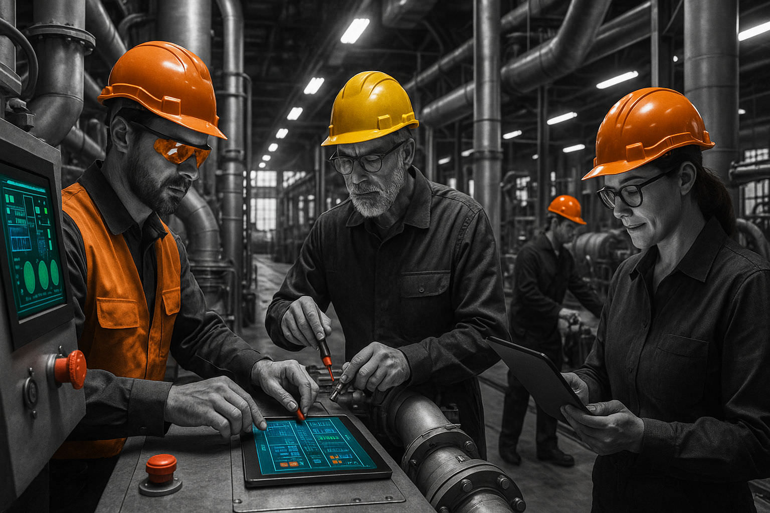 Photo d'un Technicien dans l'industrie