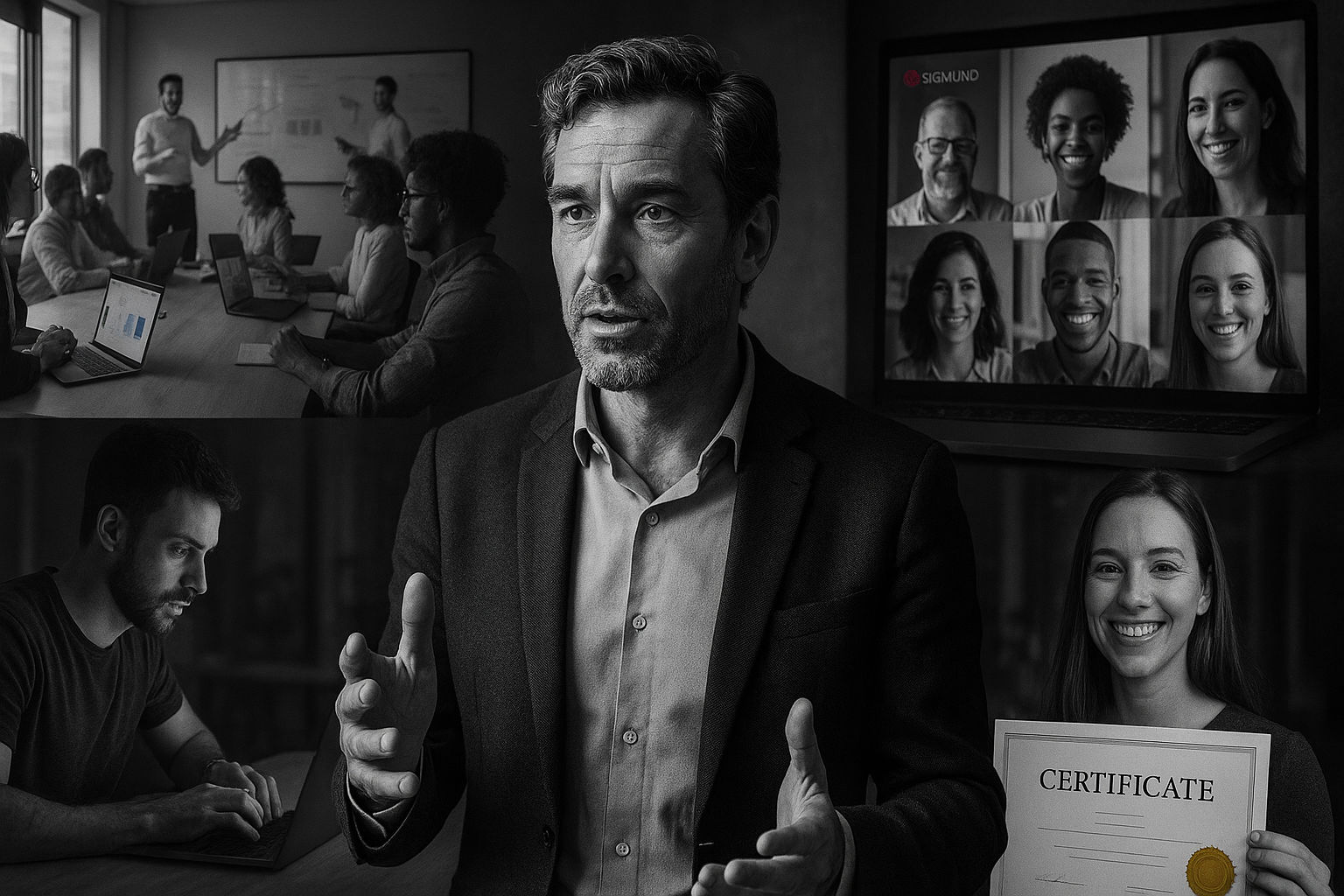 Professionnels RH en formation pour développer leur expertise en évaluation et recrutement
