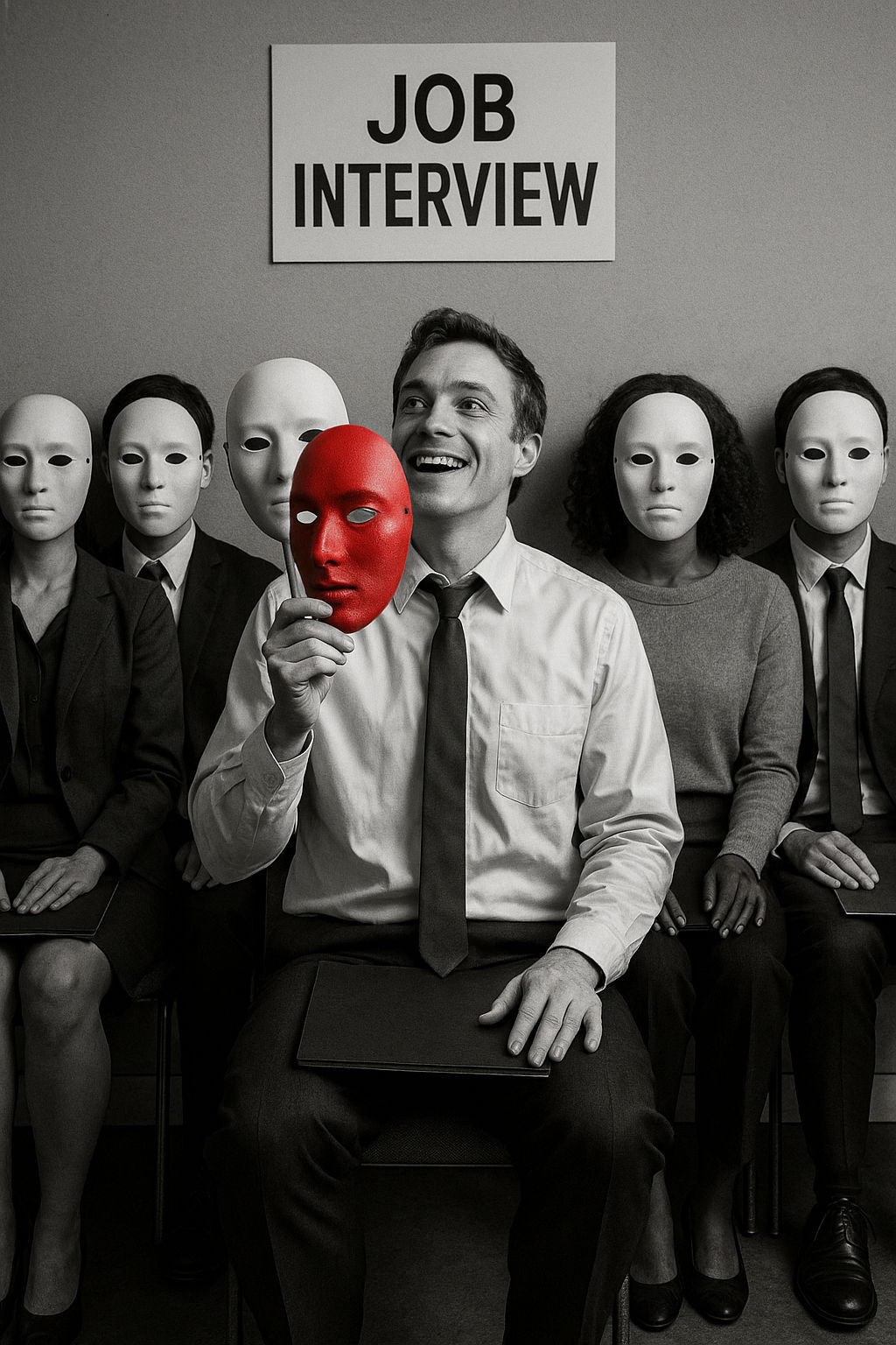 Un candidat fait tomber le masque