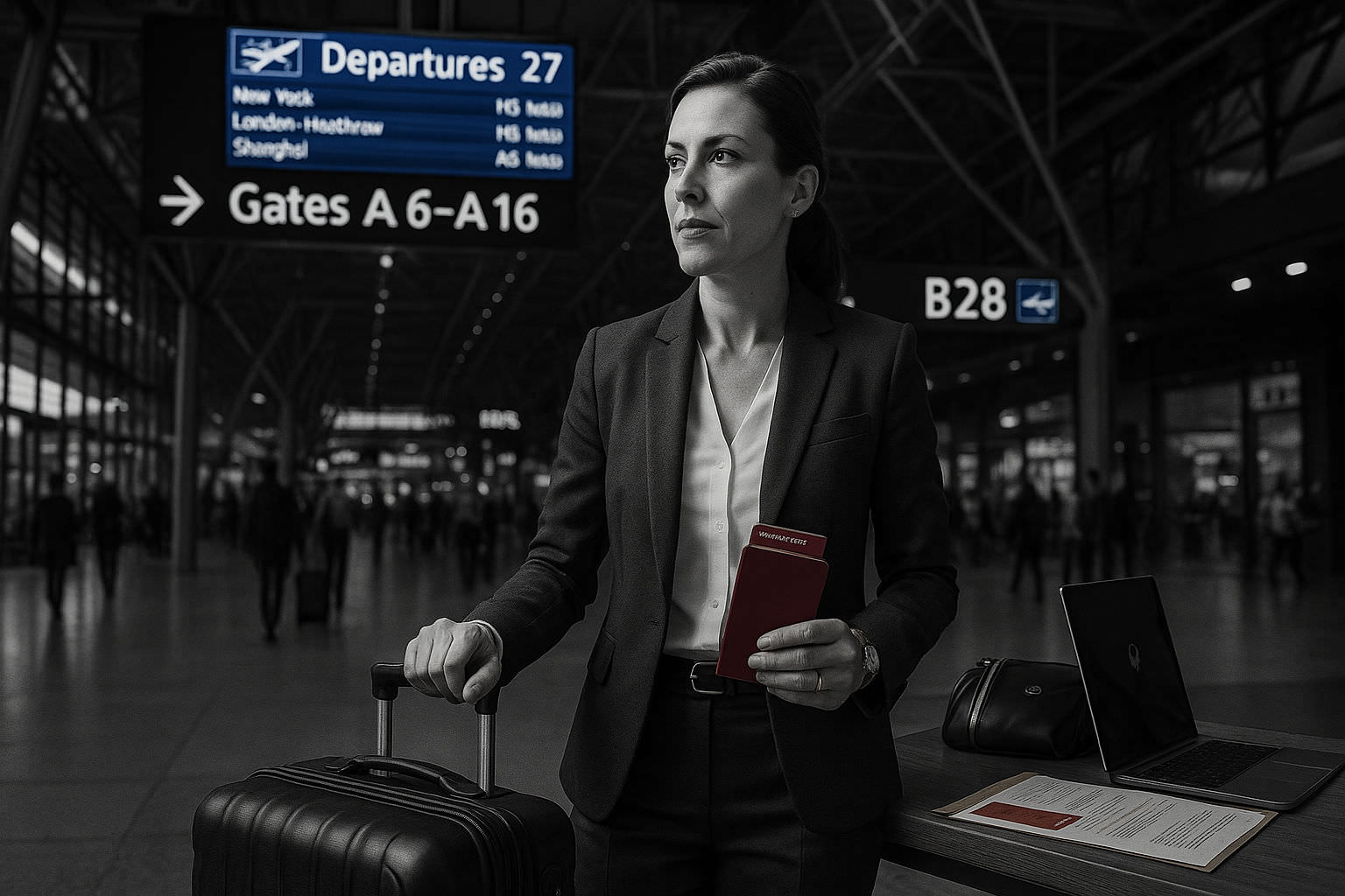 Un salarié expatrié en transite
