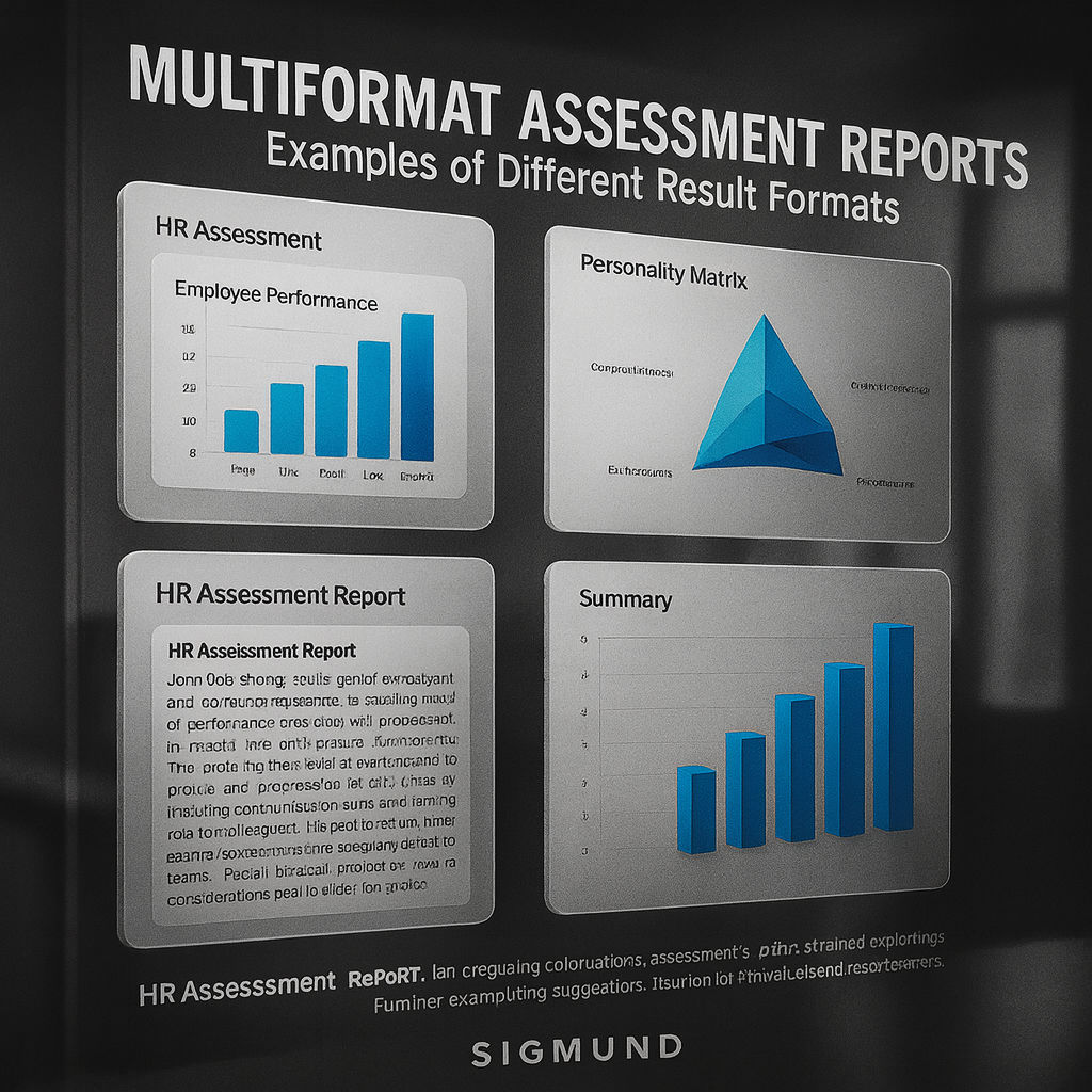 Exemples de différents formats de résultats