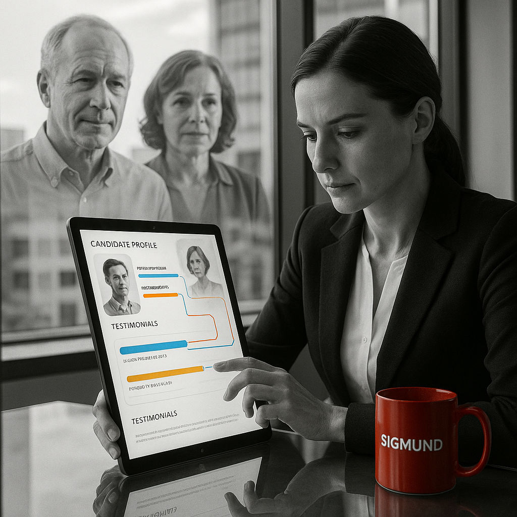 A reference check happening automatically