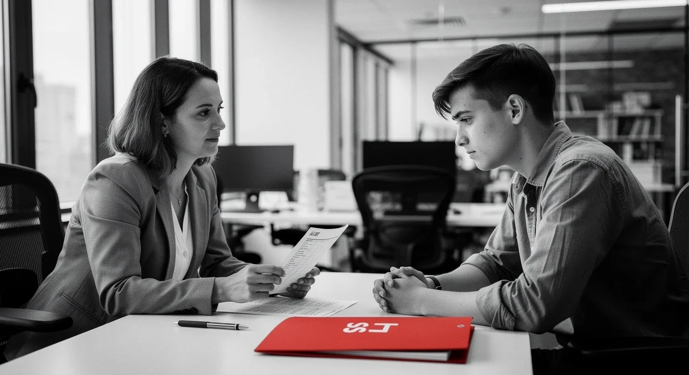 Un recruteur analysant les résultats d’un test comptable